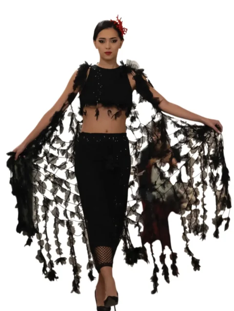 Conjunto “Enrejado Nocturno”: Elegancia Artesanal para la Noche