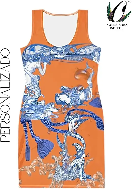 Modelo Vestido Exclusivo Inma de la Riva Neptuno y Las Sirenas