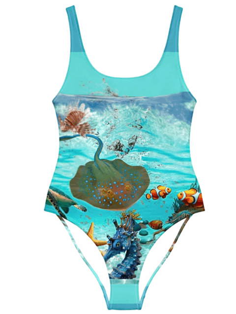 Bañador Diseño Exclusivo Inma de la Riva Vida en el Arrecife