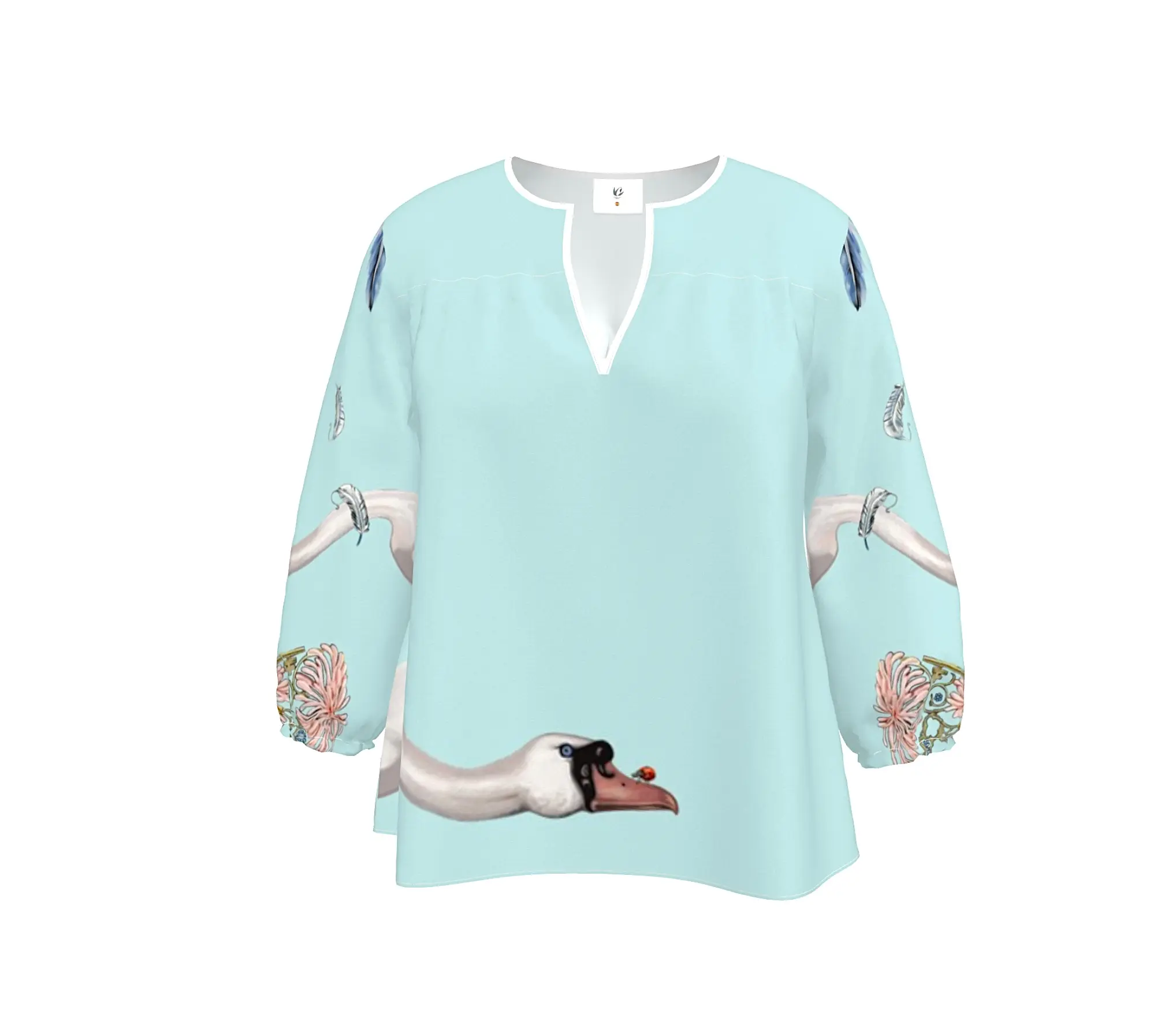 Blusa "Los Cisnes": Serenidad y Estilo - Imagen 11