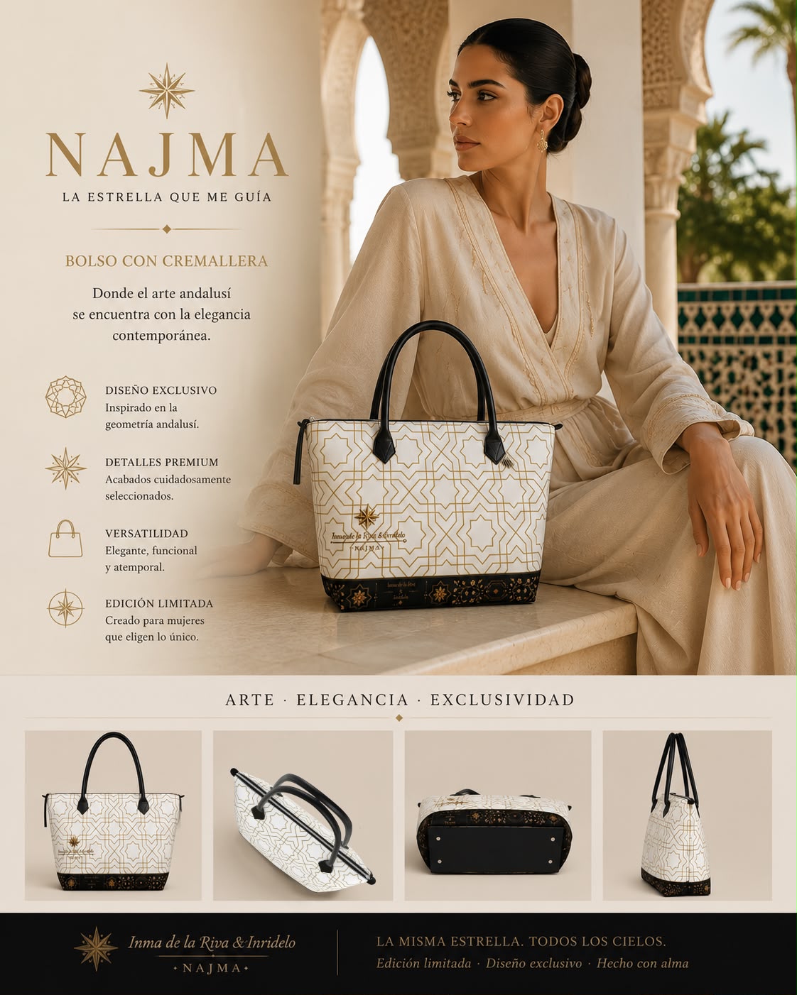 Bolso NAJMA ALBA: Arte y Artesanía Exclusiva - Imagen 3