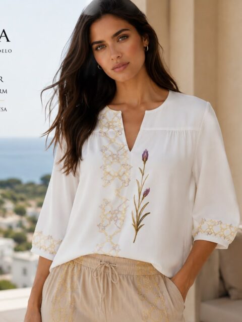 Blusa ZAHRA Safran Imperial