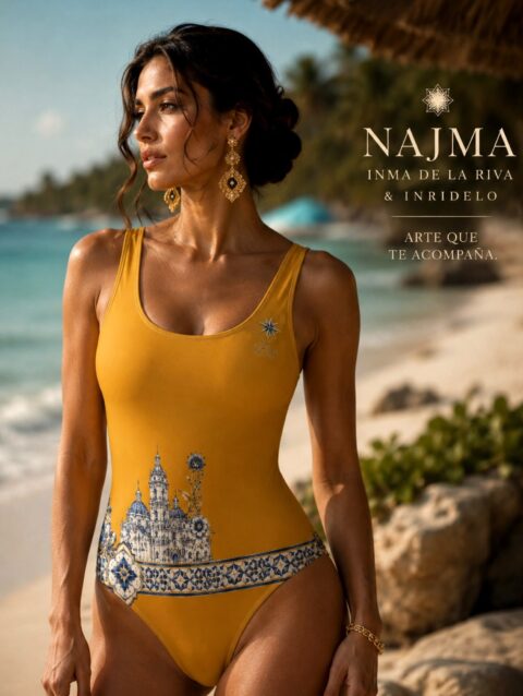 Bañador Mujer NAJMA Puebla Celeste – Swimwear Collection